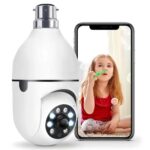 TP PLUS 3MP WiFi Light Bulb Security Camera | 360 Degree Pan Tilt Zoom | Night Vision | Two Way Audio | Wireless CCTV Bulb Camera (Light Camera) - Image 2