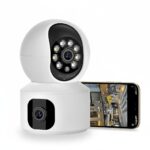 TP PLUS 3MP WiFi Light Bulb Security Camera | 360 Degree Pan Tilt Zoom | Night Vision | Two Way Talk | Wireless CCTV (Dual Lens Camera) - Image 2