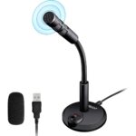 TRIDEO [𝟏𝟓 𝐘𝐄𝐀𝐑𝐒 𝐖𝐀𝐑𝐑𝐀𝐍𝐓𝐘 Mini USB Gooseneck Desktop Microphone for PC, Laptop, and Computer - Plug and Play, Compact Design, Ideal for Gaming, Streaming, Podcasting - Image 2