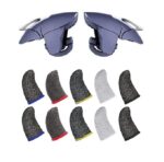 TYROCX Blue Shark Gaming Trigger with Five Pair Mobile Gaming Sleeves for Mobile Gaming - Image 2