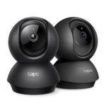 Tapo TP-Link 2K Pan/Tilt Indoor Security Camera for Baby Monitor, Pet Camera, Motion Detection & Tracking, 2-Way Audio, Cloud & SD Card Storage, Works w/Alexa & Google Home, Black, C211(2-Pack) - Image 2