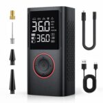 Teffim Cordless Tyre Inflator for Car & Bike |170 PSI Air Pump with 4000mAh Battery, Auto Shut-Off & Power Bank | Digital Air Compressor Kit With 5 Preset Modes, 3 SOS Light Modes, 4 Pressure Units - Image 2