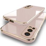 TheGiftKart Luxurious Golden-Plated Back Cover Case for OnePlus Nord 2 5G / OnePlus Nord 2 Pac-Man Edition | Raised Lips for Camera & Screen Protection | Shockproof Design | Stylish Case (TPU, Pink) - Image 2
