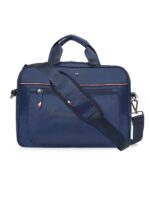 Tommy Hilfiger Professional Laptop Business Case Wrangell - Navy | Water-Resistant | Office Bag for 14-inch Laptop | Trolley Sleeve & 1-Year Warranty - Image 2