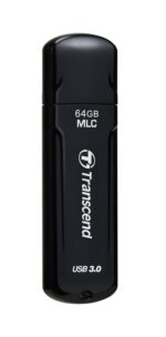 Transcend JetFlash 750 64GB USB 3.0 Pen Drive, Black - Image 2
