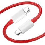 Type-C To Type-C Cable For Tata Tigor XZ Plus DT Leatherette Pack Original USB Data & Charging Cable PD Dash WRAP Fast Charging 60W High Speed QC 3.0 Cable (Red, 4Amp, SH.K2) - Image 2
