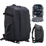 ULANZI Camera Backpack Professional Bag, Water-Resistant Photography Camera Case Anti Theft Travel for Photographers DSLR Mirrorless Camera Lens Tripod Holder 16" Laptop Black 22L - Image 2