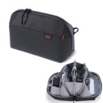 ULANZI Synthetic Traker Tech Pouch Mini,Bp06 Storage Bag 2L,Electronics Organizer,Splash-Resistant Travel Accessory Handle Bag,Gadgets Organizer Pouch,Usb Cable Organizer,Travel Friendly (Black) - Image 2