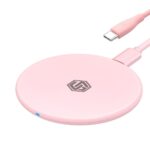 UNIGEN® Unipad 200 Wireless Charger 15W Qi Fast Wireless Charging Pad [Type-C to C Cable] Compatible with All Wireless Enabled Smartphones & Earbuds-Pink - Image 2