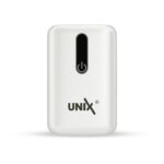UNIX UX-1515 10000mAh Power Bank | 35W PD Fast Charging | Compact Li-Polymer Battery with Digital Display & Built-in 4-in-1 Cables | Type-C, Lighting, USB-A Compatible for Android & iOS - White - Image 2