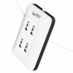 Ubon HB299 HUB Master, 4 in 1 USB Hub, USB 2.0, 4 USB Ports, Data Transfers Speeds Upto 5 Gbps, Compatible with Laptops, Desktops, Pendrive, Mobile | Multi Port Hub (White) - Image 2