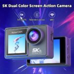 UltraHD 5K Action Camera with 50MP | 170° Wide Angle Lens| 2.0-inch LCD| WiFi | EIS| External Mic Support| 30M Waterproof Sports Camera for Diving,Vlogging & Travel - Image 2