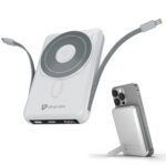 UltraProlink 10000mAh 3 in 1 Wireless Magnetic Mag-Safe Power Bank| Dual Cables Type C & iPhone |22.5W Type C Port with PD-PPS Support | for iPhone Series 16,15,14,13 | Made in India | UM1126 - Image 2