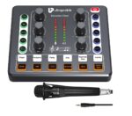 UltraProlink Portable Bluetooth Karaoke Mixer | with Recording | 12 sound effects | Sound Card for Singing, Podcast,Live Stream,Broadcast | Dual Mic Input | Condenser Mic | Sing Along Pro UM1002PRO - Image 2