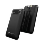 UltraProlink Power Bank 10000mah Fast Charging|16.8mm Slim|22.5W QC-PD-PPS Fast Charging Battery Bank|with USB-C & iPhone Cable|Digital Display|Power Bank for Tablets & Smartphones| Black |UM1127 - Image 2