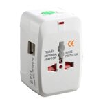 Universal Travel Adapter Worldwide Travel Adapter with Built in Dual USB Charger Ports (Universal Travel Adapter) (2 USB Travel Adapter) Pack of 1 - Image 2