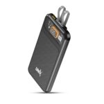 Unix UX-1513 10000mAh Slim Power Bank with Fast Charging | Dual USB Output, Type-C Input/Output, Digital Display | Multi-Layer Protection | Portable Battery Backup for iPhone, Android - (Black) - Image 2