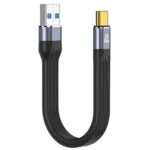 Usb C Cable 5.3 Inch, Usb A To Usb C 60W Fast Charging Cable Supports 10Gbps Data Transfer For Portable Ssd, Power Bank, Android Auto, Laptop, Tablet, Phone (AE-1171TC, 10GBPS) - Image 2