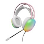 VERITY PC Gaming Wired Headset with Mic | Over-Ear Lightweight Headset with Powerful 40mm Drivers, RGB Lighting, Adjustable Headband, Soft Breathable Ear Cushions, 3.5mm AUX, White Rainbow - Image 2