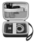 VERTUS® Camera Case for Kodak Pixpro fz45-55, Canon IXUS & PowerShot ELPH Series, Panasonic LX/FX, Nikon S Series, Sony Cyber-Shot DSC Series, W/T Series, VAHOIALD Digital Camera, Nsoela Kids (Black) - Image 2