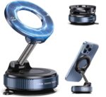 VEZPAX 360° Magnetic Car Mobile Holder for Dashboard - Strong Vacuum Suction Phone Mount | Hands-Free Cell Phone Stand with Shockproof Grip for Car | Office & Table (Model 2) - Image 2