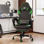 Valor X USA Striker 2026 Edition | Ergonomic Gaming & Office Computer Chair | Premium PU Leather | Dual Massager Back Support | Adjustable Neck & Lumbar Pillow | Ergo Sync Armrests | Footrest (Green) - Image 2