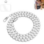 WISKA Charming Pearl and Diamond Decorated Phone Lanyard - Crossbody Hanging Chain, Sling Strap, Mobile Holder, Hands-Free Accessory for Neck, Compatible with iPhone and Most Smartphones - Image 2