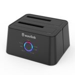 Wavlink 12TB Dual Bay 2.5" / 3.5" SATA HDD/SSD Storage Docking Station USB 3.0 Cable 5Gbps Transmission Rates External Hard Drive Enclosure Duplicator/Cloner - Image 2