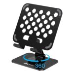 WeCool TB3 Flexible 360-Degree Rotating Tablet Stand - Adjustable, Portable and Foldable Design Tablet Holder for iPad,Tablets and Smartphones from 4.7 to 12.9 inches-Black - Image 2