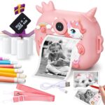 Wembley 8MP Digital Camera for Kids with Print | Instant Printing, Unicorn Design, Video Recorder, 4GB SD Card, Print Paper Rolls, Shoulder Strap for Kids 3-10 Years - Image 2