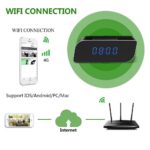 WiFi Mini Hidden Spy Camera Alarm Clock with HD Night Vision, Motion Detection Spy Camera Heavy Sleepers, Digital Clock Table Clock for Study Table Alarm Clock for Bedroom with Loud Sound - Image 2