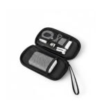 WildHorn Waterproof PU Electronic Organizer Pouch | Portable Travel Gadget & Cable Storage Bag for Power Bank, HDD, Charger & Digital Accessories (Black) - Image 2
