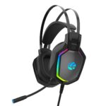 Wired Gaming Headset with Mic, RGB LED Light, 40mm Drivers, Noise Isolation Over-Ear Headphones, Adjustable Headband, 3.5mm Jack for PC, Laptop & Mobile (Black) - Image 2