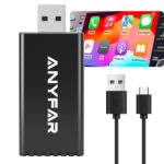 Wireless CarPlay Adapter for iPhone, Dual-core 5G Chip (Upgraded), Auto-Connect in Seconds, 5.8Ghz WiFi No Lag, Car Play Dongle with USB-C & A Cables for Wired CarPlay Feature Car, A4 - Image 2