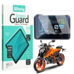 Wisely Premium Screen Guard for KTM Duke 390 Bike 2023 - TFT 5-Inch Display Digital Meter Protector - HD Clear, Full Cover - Easy Installation Kit - Speedometer Accessories - Image 2
