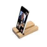 Wooden Phone Stand for Desk – Bamboo Mobile Phone Holder & Smartphone Docking Station, Universal Cell Phone Stand for Table, Office & Home - Image 2