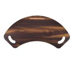 XSOURCE Wooden Study Pad Lap Desk for Laptop Writing Reading – Portable Wooden Lap for Bed Sofa Couch – Ergonomic Laptop Desk Study Board for Students Office Work Home (Brown, Pen) - Image 2
