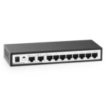 YuLinca 10 Port Gigabit Ethernet Switch, 8 x 100/1000Mbps Ports, 2 Gigabit Uplink, Support Vlan, Metal Fanless Unmanaged Plug and Play - Image 2