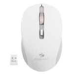 ZEBRONICS Zeb-Jaguar Wireless Mouse, 2.4GHz with USB Nano Receiver, High Precision Optical Tracking, 4 Buttons, Plug & Play, Ambidextrous, for PC/Mac/Laptop (White+Grey) - Image 2