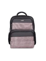 ZOUK Travancore Texture Printed Vegan Leather Brown Pro backpack | Laptop Backpack 15.6 Inch | Large 18.7 L - Image 2