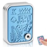 ZWERLIN Cat Paw Fidget Slider Toy for Adults – Blue Mechanical Push Card EDC Desk Toy, Stress Relief Office Gadget, Portable Anxiety Relief Fidget for Travel Study Focus Gift - Image 2