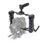 Zeadio Camera Video Rig Cage, Aluminum Filmmaking Movie Making Kit with Top Handle & Arca Type Base, Compatible with All DSLR Camera and Camcorder - Image 2