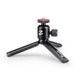 Zeadio Metal Mini Tripod + Ball Head Mount, with 1/4 Inch Screw Desktop Tabletop Stand Tripod for Smooth 4, Osmo Mobile, Vimble 2, Gimbal Handle Grip Stabilizer and All Cameras - Image 2