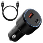 Zebronics 52 Watts Car Charger, Dual Output - USB (22W),Type C (30W), Included 1m Type-C 60W Cable, Rapid Charge, PPS Tech, Compact Design, for Smartphones, iPhones, Tablets, Earbuds (CC52) - Image 2