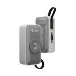 alain Pocket Charge Pro 5000mAh Mini Power Bank | 22.5W Type-C & Lightning Fast Charging Output | 2.5W Wireless Charging | LED Indicators, Multi-Layer Protections, Android & iPhone Support (Grey) - Image 2