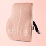 betterhood PosturePro Premium Back Support Cushion for Office Chair and Car Seat | High Density 100% Memory Foam, Cotton Cover | Large Size | Orthopedic Ergonomic Lumbar Backrest for Back Pain (Peach) - Image 2