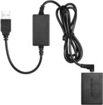 digiclicks NP- FW-50 Dummy Battery +DC Power Bank (5V 2A) USB Adapter Cable Camera Battery Charger (Black) - Image 2