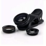 dslr camera lens 3in1 Lens Kit for Mobile Phone 0.67X-Wide Angle 180-Degree Fish Eye 10X-Macro Lens Small Object Shot Lens Multi-Colour Compatible with All Smartphone, iOS Devices & Tablets - Image 2