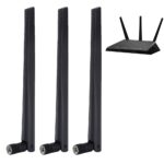 fosa 3PCS WiFi Router Original Antenna SMA Omnidirectional Antenna 2.4G/5G Dual-Band Wireless Network Card External Antenna for RT-AC68u - Image 2