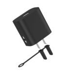 iTronix Silicone Case for iPhone 20W Charger Power Adapter | Travel-Friendly Anti-Break Protection (Black) - Image 2